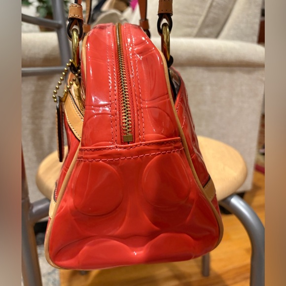Coach Peyton Embossed Patent Leather Satchel - Picture 7 of 17